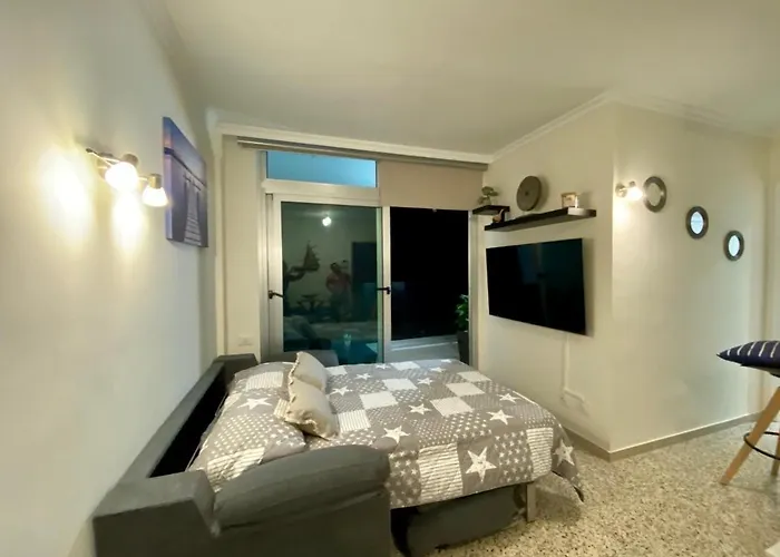 Апартаменты Hermoso Edificio Frente Al Mar, A Pie De Playa Y Hermosas Vistas Лас-Пальмас-де-Гран-Канария